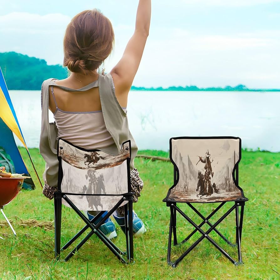 Amazon.com: Nesatuwa Western Desert Cowboy Camping Chairs